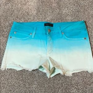 stretchy denim shorts